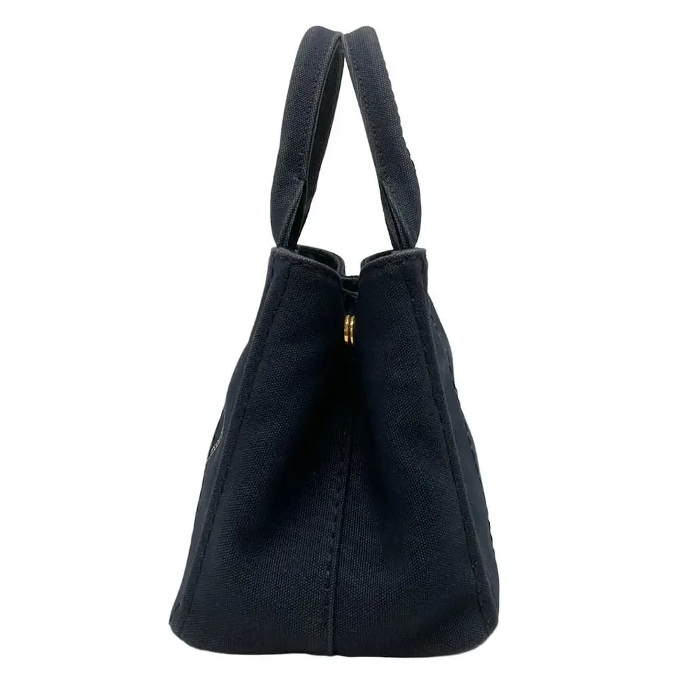 Prada Canapa Tote Bag 1BG439 Navy Cream